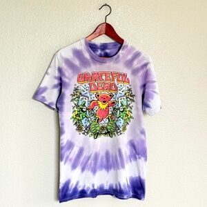 Grateful Dead Ripple Junction Dancing Bear Turtles Tie Dye Graphic Tee Size M